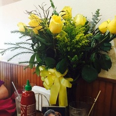 Michael's yellow roses ,2015, 1 year.