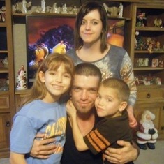 Michael, Kyia Shyann, and Kaleb Christopher Deville and baby sister, Seairria