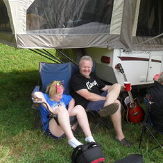 Dad, Mikey, Janna Linda, Laura at Pig Pickin' campsite