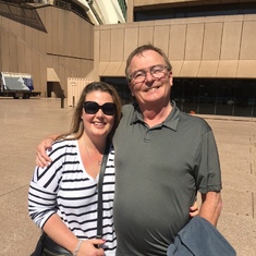 2015 Sydney Opera House.  Michael with niece Jolene. 