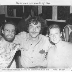 Michael, Parker L and a friend when we visited Melbourne in 1980