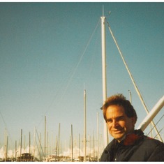 Mike at King Harbor Jan. 1988