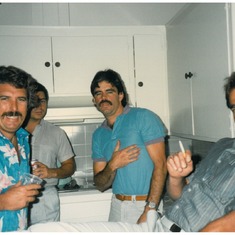 Mike with Randy and Mike Clark 1986