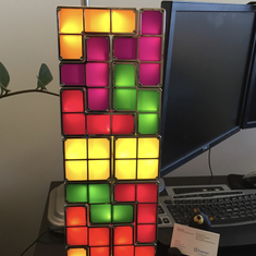 Mike’s favorite Tetris lamp