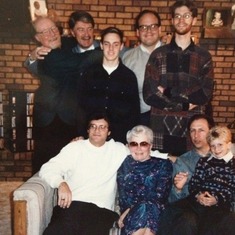 Thanksgiving 1995  Gram and Her Boys