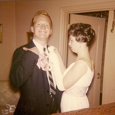 Mike with Pat, her Senior Prom, 1961