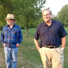 Michael and Dan in Maysville, MO - September 2012