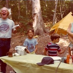 "Uncle Mike" with adoring niece, Colleen Perry Browne and Matthew Perry, Smokey Mountains, TN, 1978