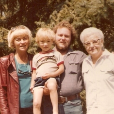 Marilyn, Stephen, Mike, Grandma B.