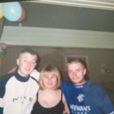 Jamie, Laura & Michael Feb 2000