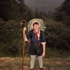 me in full backpack gear in Otter Creek Wilderness WV