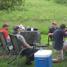 Ray target shooting with Tony, Josh Newton & Josh Clayton