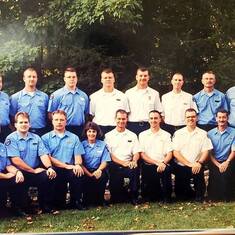 Michael in center of back row in white shirt, Director of  Boyle County EMS Danville KY