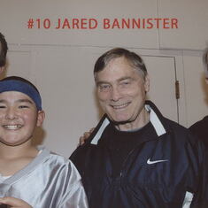 Mike Bannister, Jared Bannister, Coach, and Manny Bustos