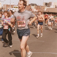 Mike in the Bloomsday race