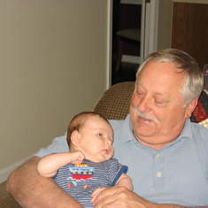 Dad with grandson Dylan 2006