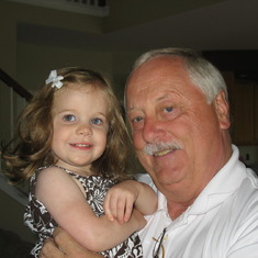 Dad with Hailey July 5, 2009