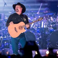 Garth Brooks performs at the Dome at America's Center in St. Louis, Mo.