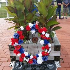 Memorial wreath @ Honor and Remember ceremony.