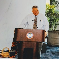 Michael at my retirement from USG
