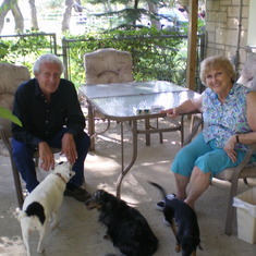 Mike with his mother, Mateel, June 2008