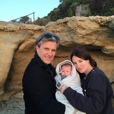 Francois, Evie and their baby daughter, Clariss