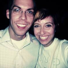 Mike and I at Radiohead in 2008. The encore that night was "Videotape."