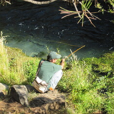 Fishing Hat Creek at Big Springs, 9/26/2009