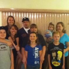 Michael with his sisters, Michele and Marta; his mom, Jan; nieces, Taylor, Haylie and Brielle; and nephews, Shane and Nick (Dec 2011)