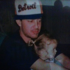Michael with his niece, Haylie (2004)