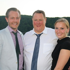Mike Jr, Mlkie and Thea at Amanda's wedding 2015