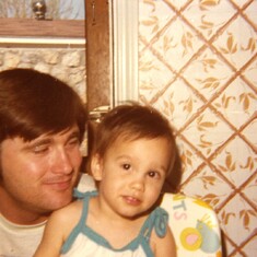 My dad and myself (2 years old)