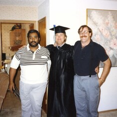 My dad with Michael Kennedy and Manny Pena after his graduation from UTEP 