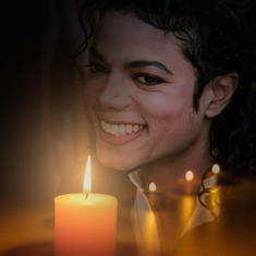 I want to remember you like this.. with your wonderful smile.. You will live forever Hi Michael ❤