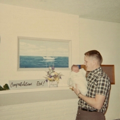 Dad with Eric at 4 days old