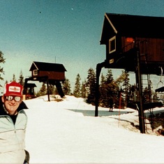 Mike took Eric and I skiing many times in high school. This was from 1984. Wish I took more of Mike.