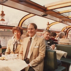 Mom & Dad in Amsterdam on one of many Exide Battery sales trips.