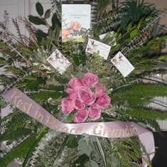Pastor Johnson's Memorial service flowers in Vista
