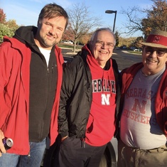 Spencer, brother Jim, and Max before NU-Ohio State game