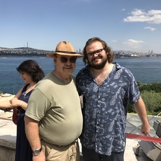 Mike and his nephew Max during visit to Turkey 2018