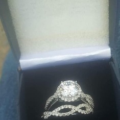 My engagement and wedding ring