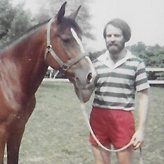 Mike with Judy's Horse