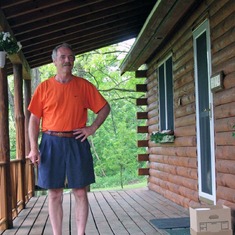 Mike at his Cabin in Pompey