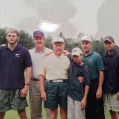 Mike's 50th Birthday (2000) - Lake Placid Golf - with Dad, Dennis, Brian, Nathan, & Patrick