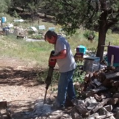 He loved his jack hammer and was proud that I could use it too.