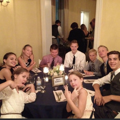 Cousins Table at Uncle Nate’s wedding