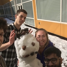 Michael wanted to build a snowman mid-class