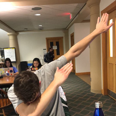 You could often catch Michael dabbing in the engineering library