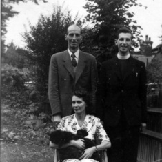 Michael's parents Sonny and Stella, with brother John, 1954