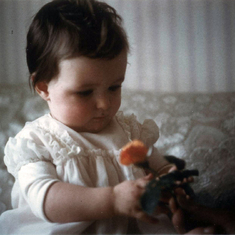 Michele at 10 months in 1963